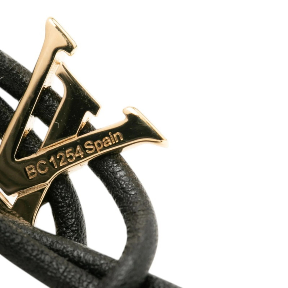 LOUIS VUITTON Black Leather Charm Bracelet - Picture 5 of 5